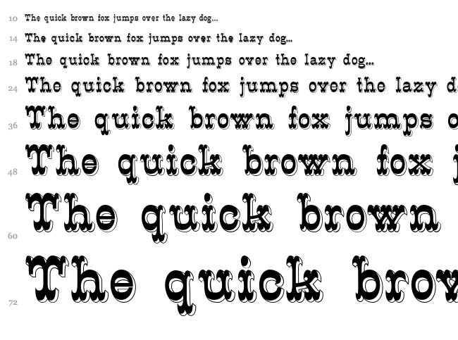 K22 Eclair font waterfall